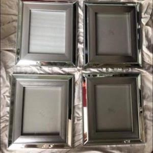(2) silver 8x10 picture frames